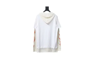 Givenchy 23FW stacked flame mesh sleeve splicing hooded sweatshirt Hoodie 02