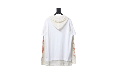 Givenchy 23FW stacked flame mesh sleeve splicing hooded sweatshirt Hoodie 02