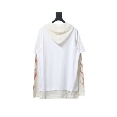  Givenchy 23FW stacked flame mesh sleeve splicing hooded sweatshirt Hoodie 02