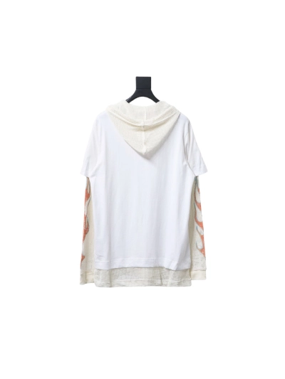 Givenchy 23FW stacked flame mesh sleeve splicing hooded sweatshirt Hoodie 02