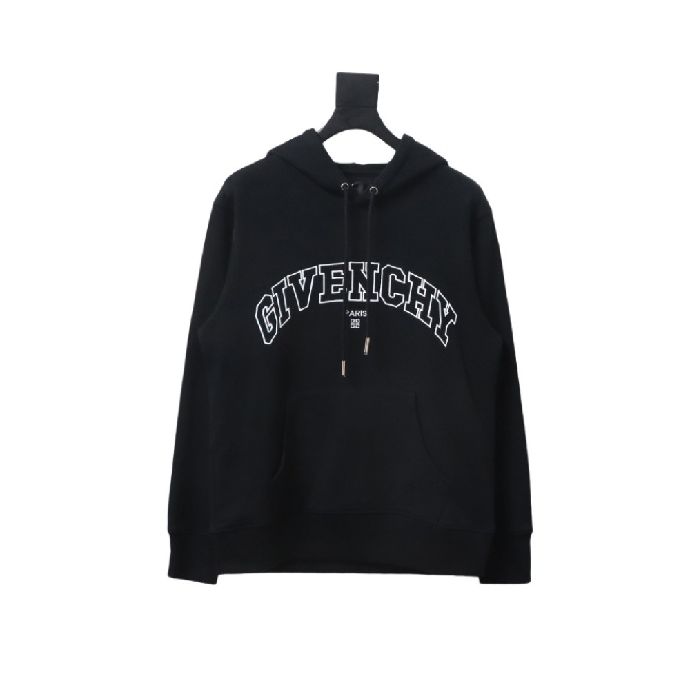  Givenchy 24FW classic English embroidered hooded sweatshirt Hoodie