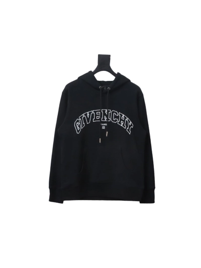 Givenchy 24FW classic English embroidered hooded sweatshirt Hoodie 01