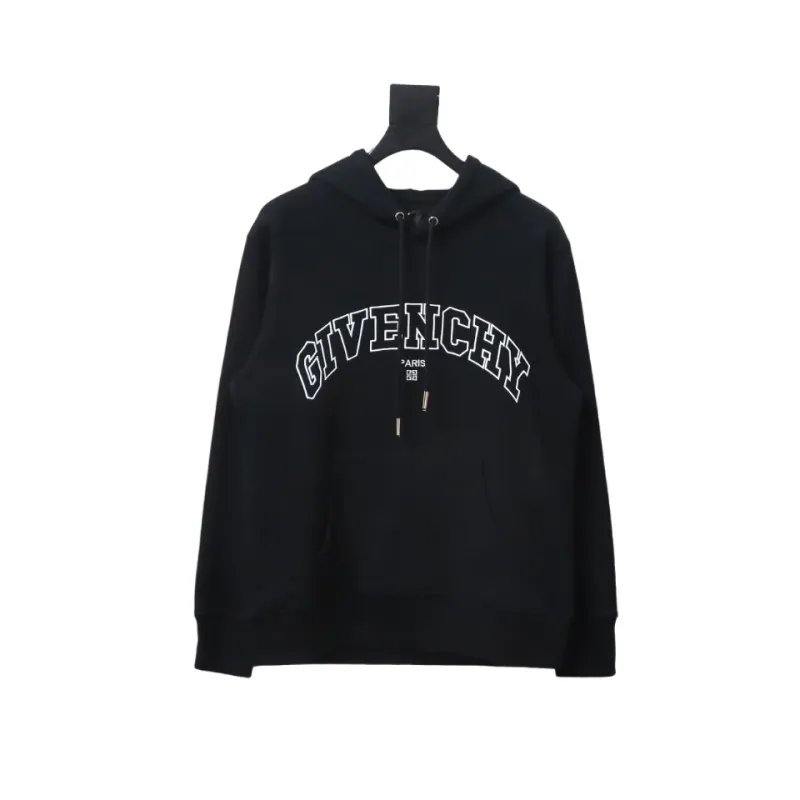  Givenchy 24FW classic English embroidered hooded sweatshirt Hoodie