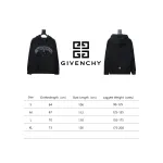  Givenchy 24FW classic English embroidered hooded sweatshirt Hoodie