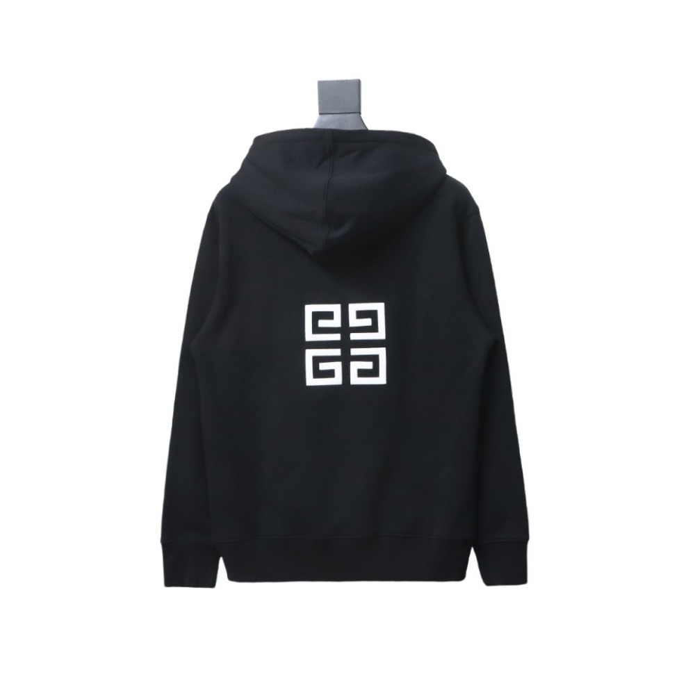 Givenchy 24FW classic front and back three-dimensional embroidered hooded sweatshirt Hoodie
