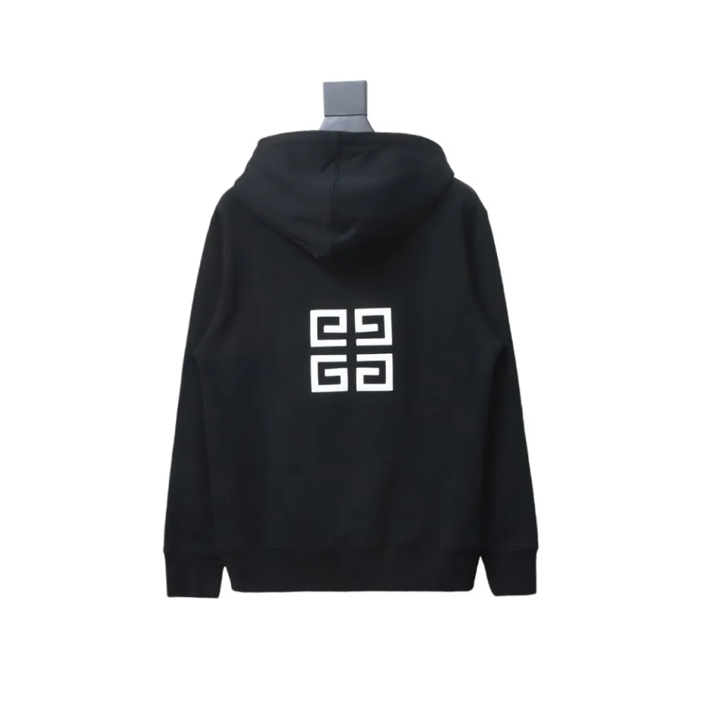  Givenchy 24FW classic front and back three-dimensional embroidered hooded sweatshirt Hoodie