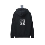  Givenchy 24FW classic front and back three-dimensional embroidered hooded sweatshirt Hoodie
