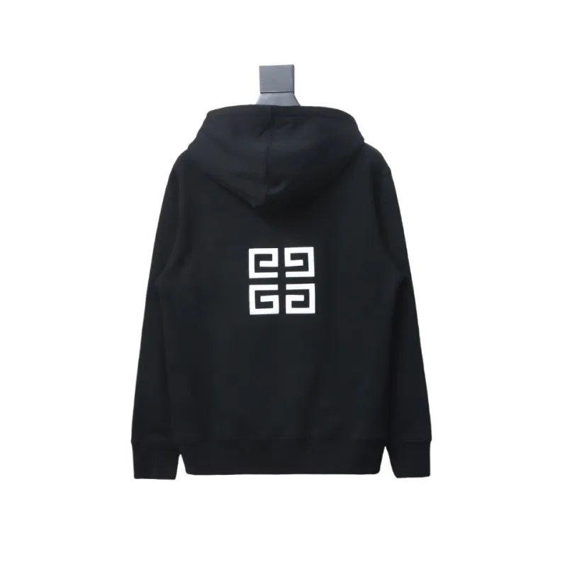  Givenchy 24FW classic front and back three-dimensional embroidered hooded sweatshirt Hoodie