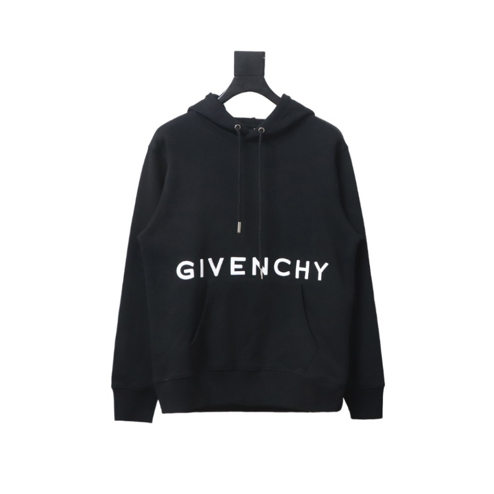  Givenchy 24FW classic front and back three-dimensional embroidered hooded sweatshirt Hoodie