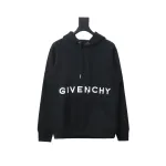  Givenchy 24FW classic front and back three-dimensional embroidered hooded sweatshirt Hoodie