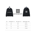  Givenchy 24FW classic front and back three-dimensional embroidered hooded sweatshirt Hoodie