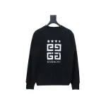  Givenchy 24FW retro distressed 4G star print round neck sweatshirt Hoodie