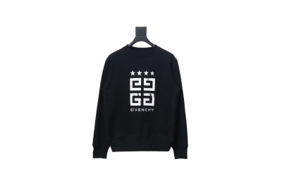 Givenchy 24FW retro distressed 4G star print round neck sweatshirt Hoodie 01