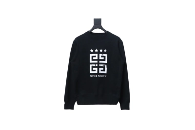 Givenchy 24FW retro distressed 4G star print round neck sweatshirt Hoodie 01