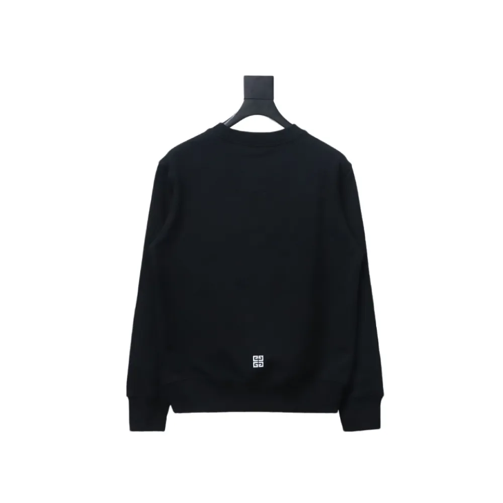  Givenchy 24FW retro distressed 4G star print round neck sweatshirt Hoodie