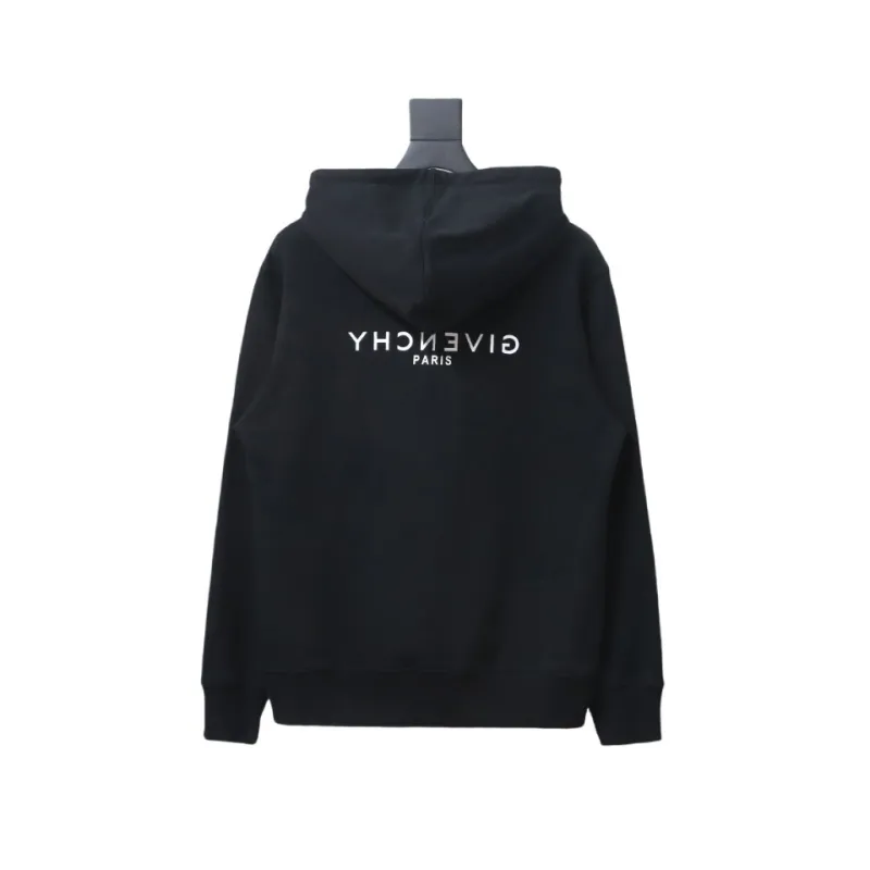  Givenchy 24FW reverse printed hooded sweatshirt Hoodie