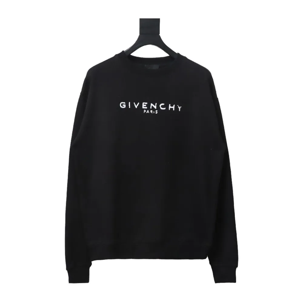  Givenchy damaged letter round neck sweatshirt 1901 Hoodie