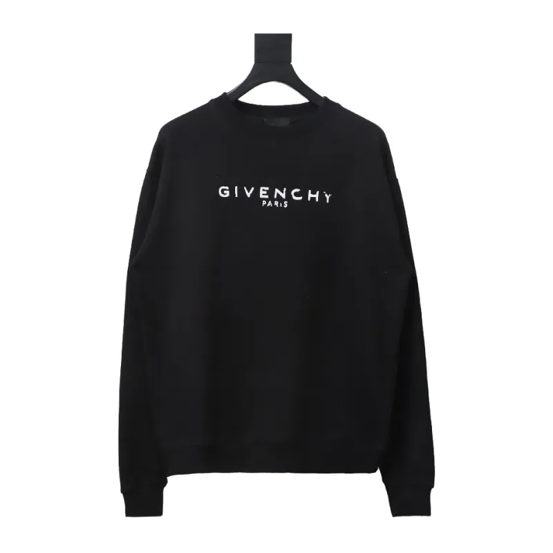  Givenchy damaged letter round neck sweatshirt 1901 Hoodie