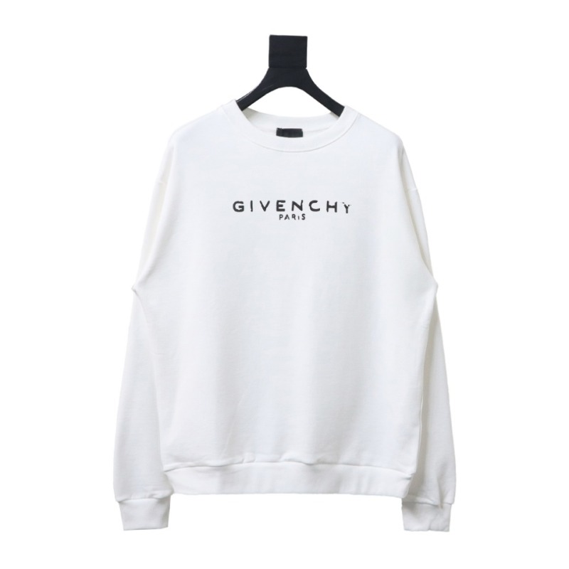  Givenchy damaged letter round neck sweatshirt 1902 Hoodie