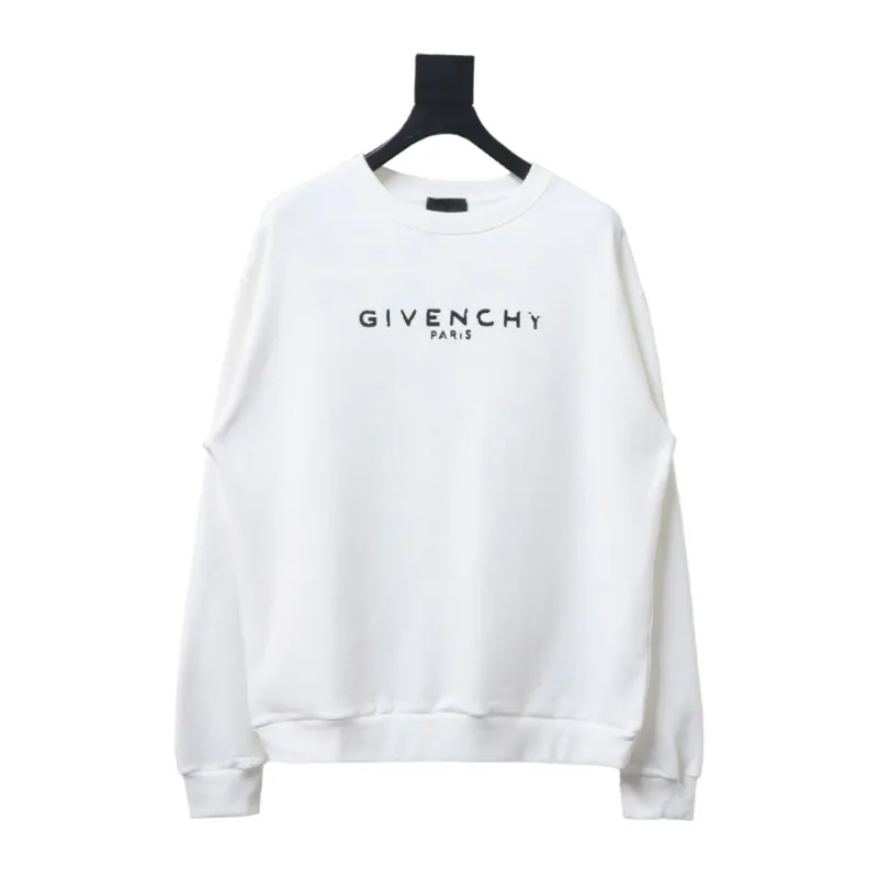  Givenchy damaged letter round neck sweatshirt 1902 Hoodie