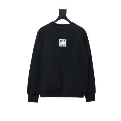  Givenchy GFC 4G five-pointed star double needle embroidered round neck sweatshirt Hoodie 01