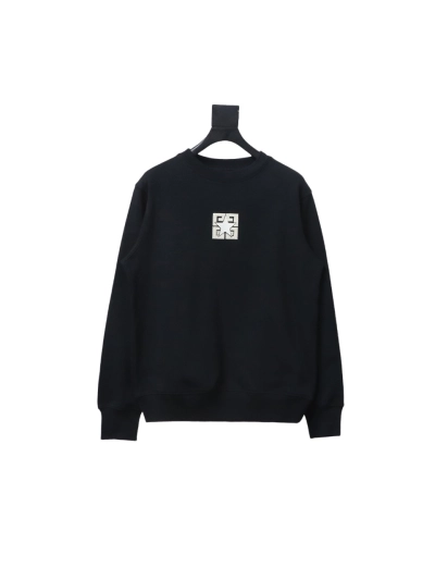Givenchy GFC 4G five-pointed star double needle embroidered round neck sweatshirt Hoodie 01