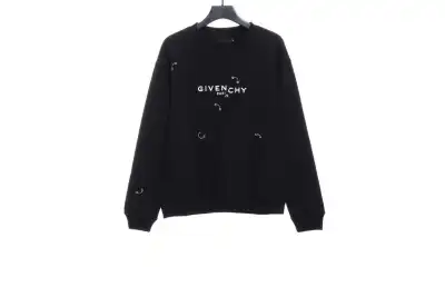 Givenchy metal smiley face round neck sweatshirt 1901 Hoodie 01
