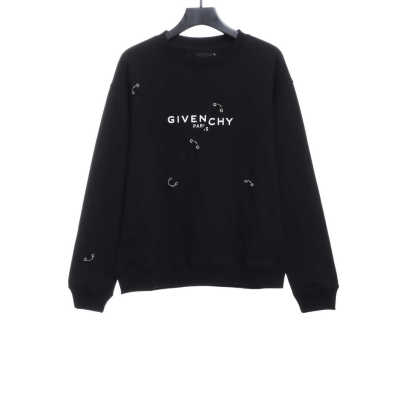  Givenchy metal smiley face round neck sweatshirt 1901 Hoodie 01