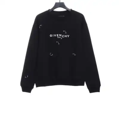  Givenchy metal smiley face round neck sweatshirt 1901 Hoodie 01