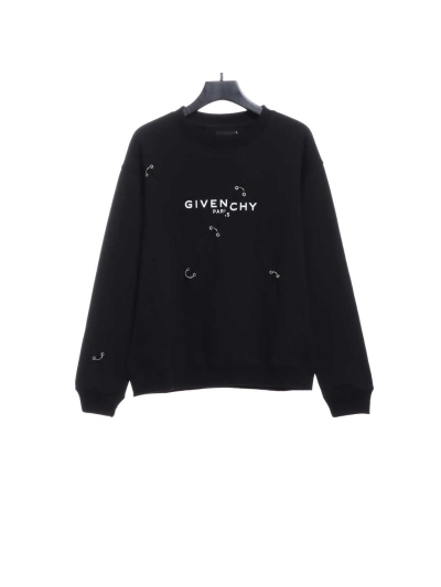 Givenchy metal smiley face round neck sweatshirt 1901 Hoodie 01