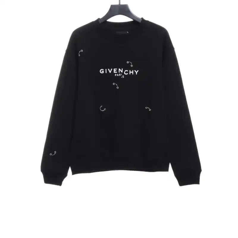  Givenchy metal smiley face round neck sweatshirt 1901 Hoodie