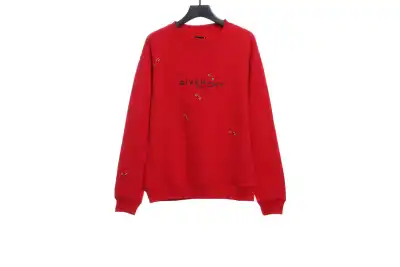 Givenchy metal smiley face round neck sweatshirt 1902 Hoodie 01