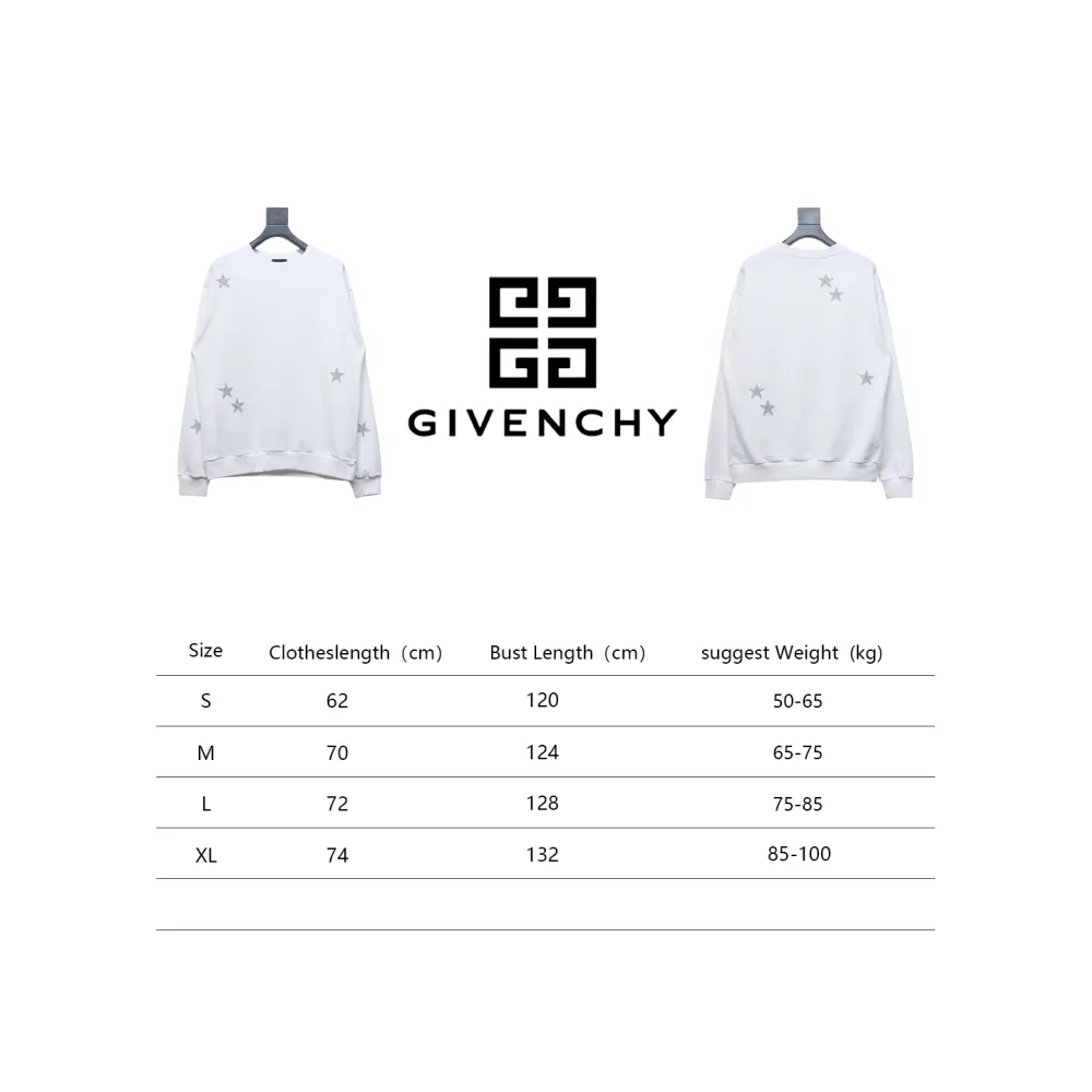  Givenchy star embroidered round neck sweatshirt 2 Hoodie