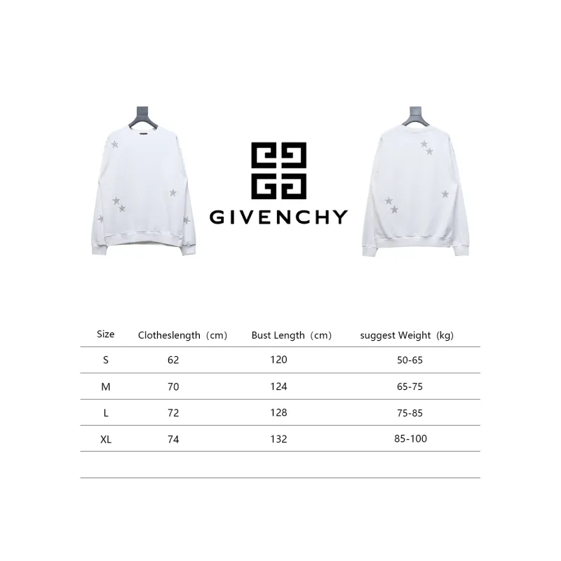  Givenchy star embroidered round neck sweatshirt 2 Hoodie