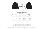 Moncler black warrior series placket LOGO down jacket 1901