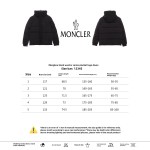 Moncler black warrior series placket LOGO down jacket 1901