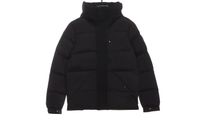 Moncler black warrior series placket LOGO down jacket 1901 01