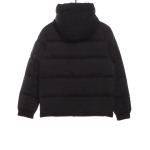 Moncler black warrior series placket LOGO down jacket 1901
