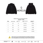 Moncler black warrior series placket LOGO down jacket 1902