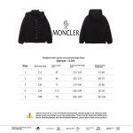 Moncler black warrior series placket LOGO down jacket 1902