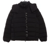 Moncler black warrior series placket LOGO down jacket 1902