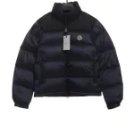  Moncler label patchwork color stand collar down jacket