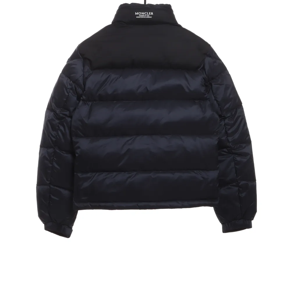  Moncler label patchwork color stand collar down jacket