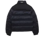 Moncler label patchwork color stand collar down jacket