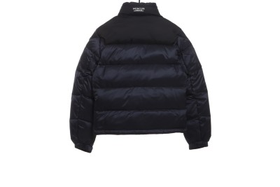 Moncler label patchwork color stand collar down jacket 02
