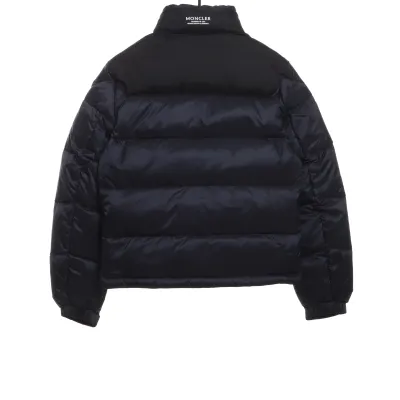 Moncler label patchwork color stand collar down jacket 02