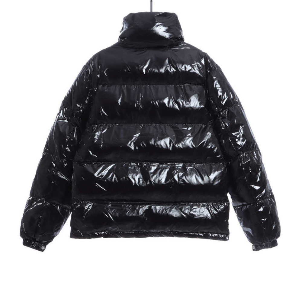 Moncler lacquered stand collar down jacket 1902