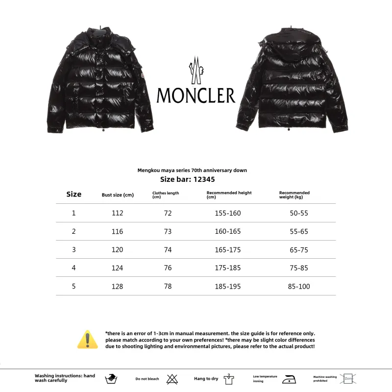 Free Shipping: Moncler maya series 70th anniversary down jacket 1902