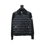  Moncler new knitted patchwork thin down jacket