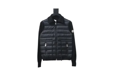 Moncler new knitted patchwork thin down jacket 01
